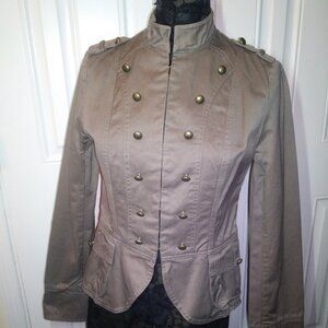 Military Style Jacket Size 8 Womens, Divided by H&M, Mandarin Collar